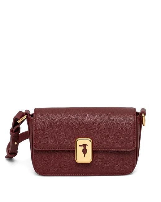 Trussardi Purple Mini Cameo Cross Body Bag