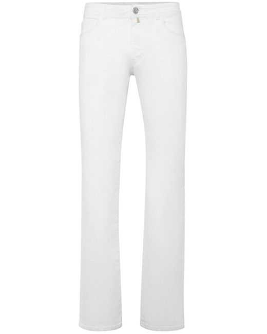 Billionaire Straight Katoenen Jeans in het White voor heren