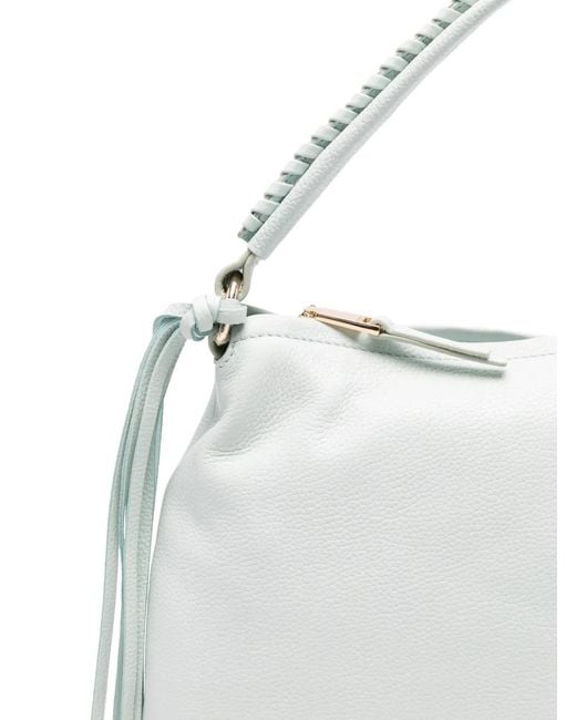 Cromia White Logo-Plaque Tote Bag