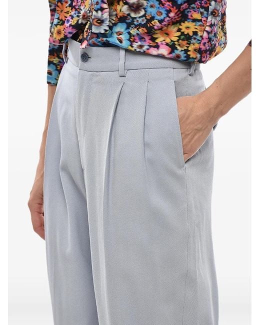 Stella McCartney Blue Large Bar With Double Pleats