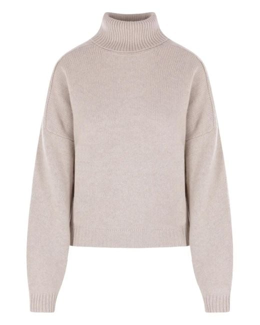 LeKasha Natural Klassischer Kaschmirpullover