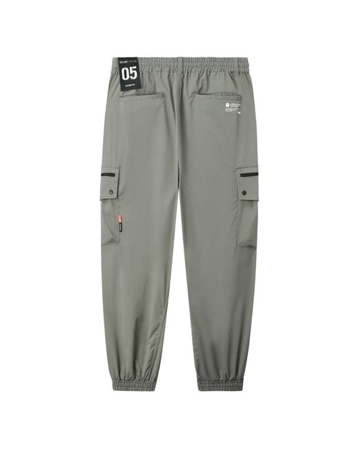 Izzue Gray Elasticated Cargo Pants for men