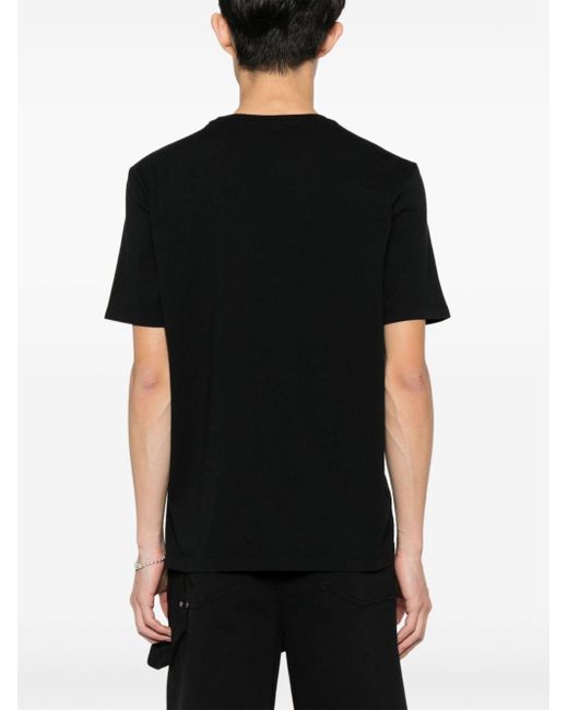 Maison Kitsuné T-Shirt mit Fuchs-Motiv in Black für Herren
