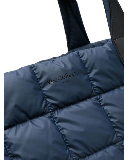 VEE COLLECTIVE Blue Padded Tote Bag