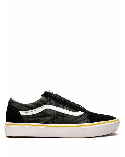 Vans Black Comfycush Old Skool Tie-Dye" Sneakers