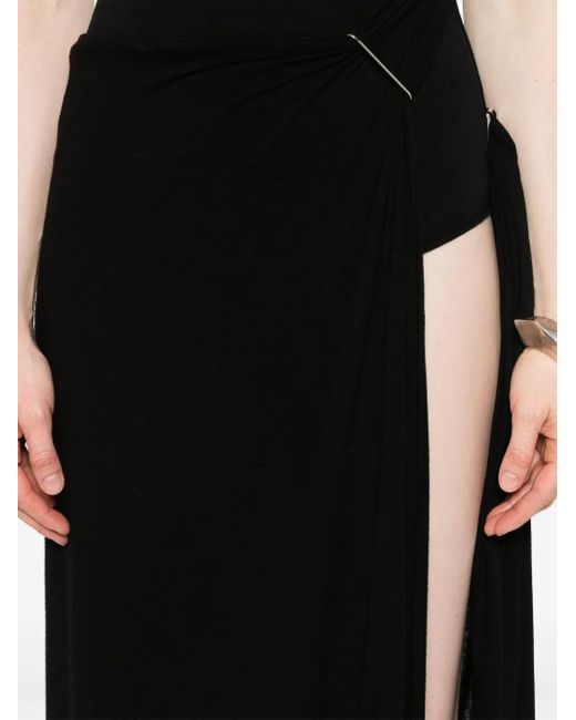 MANURI Black Rita Asymmetric Dress