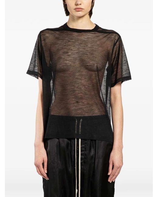 Rick Owens Black Temple T-Shirt