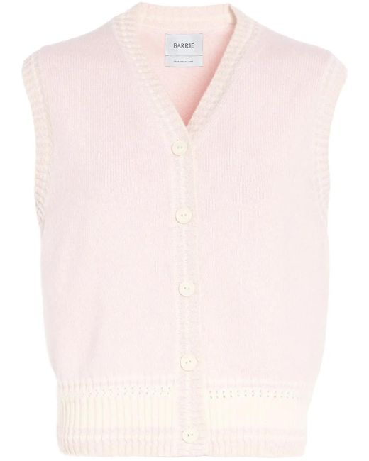 Barrie カシミア カーディガン Pink