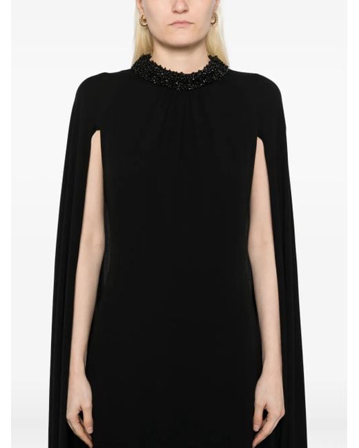 Tom Ford Black Cape Design Dress