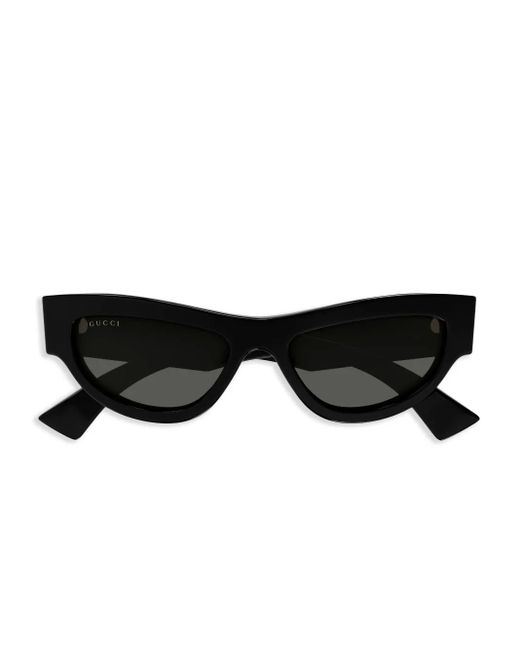Occhiali Da Sole Cat-Eye di Gucci in Black