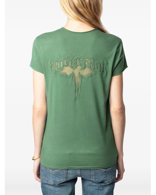 Zadig & Voltaire Fallen Angel Tシャツ Green