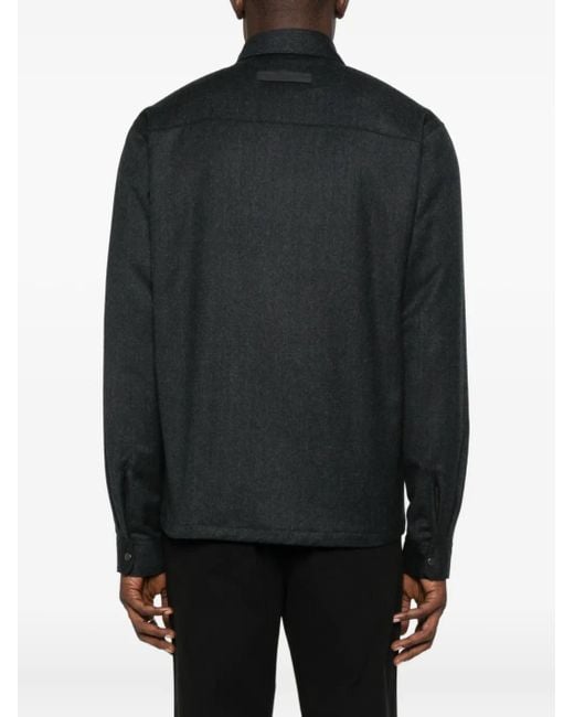 メンズ Zegna ポケット シャツ Black