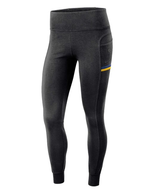 Nike Black Wonba Golden State Warriors Leggings for men