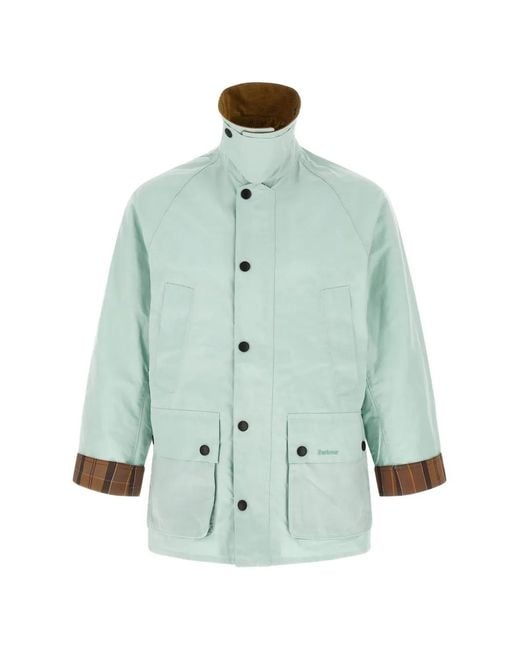 Barbour Green Bedale Corduroy-Collar Jacket for men