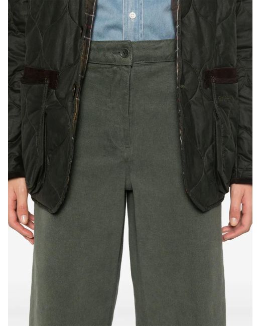 Aspesi Cropped Broek in het Green