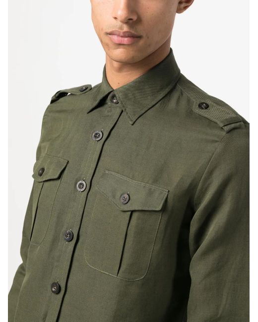 PT Torino Langärmeliges Hemd in Green für Herren