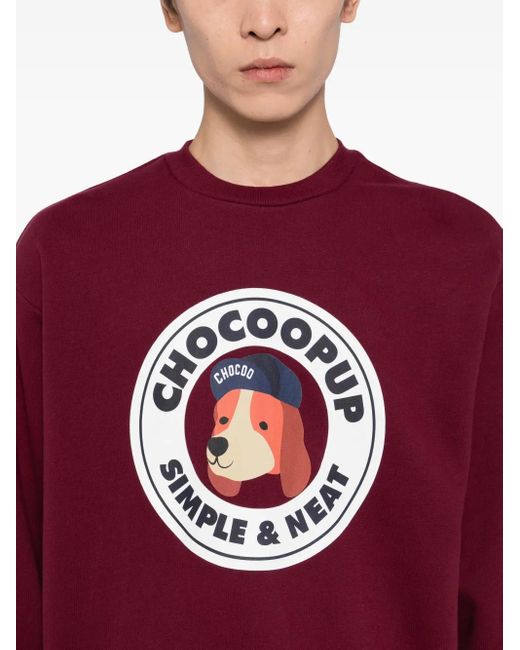 Chocoolate Red Chocoo-Pup Sweatshirt for men