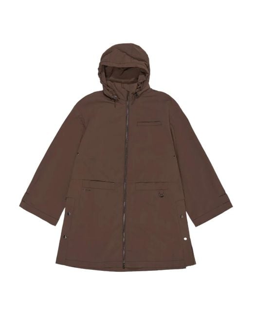Bimba Y Lola ジップアップ フーデッドコート Brown