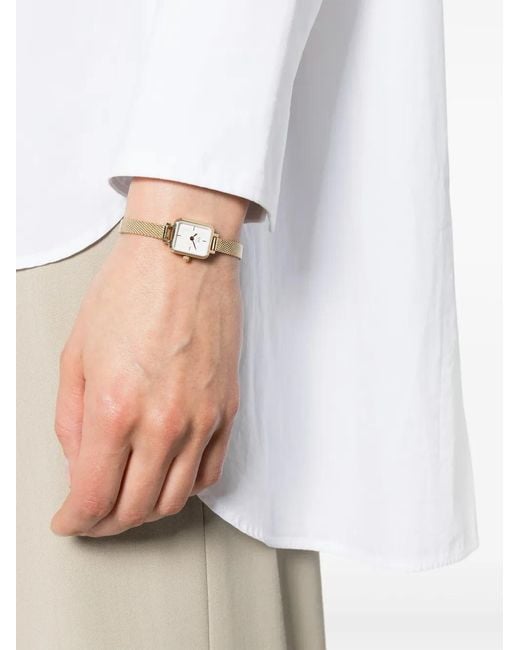 Daniel Wellington White Mini Quadro 18Mm