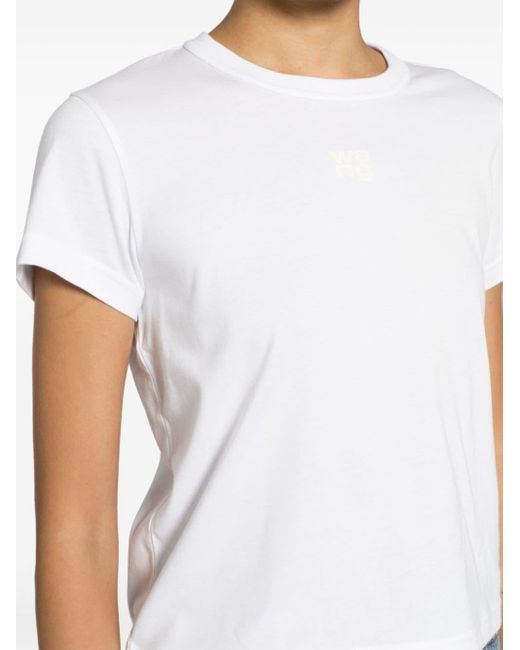 Alexander Wang ロゴ Tシャツ ホワイト | Lyst