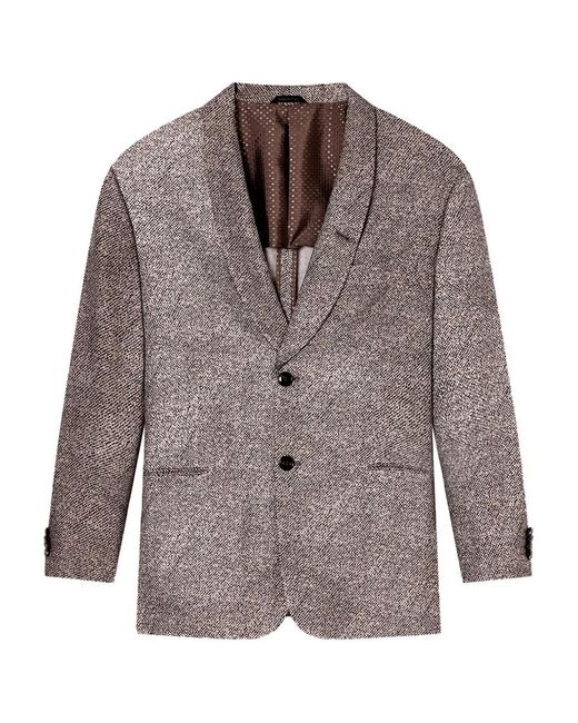 Giorgio Armani Brown Single-Breasted Blazer for men