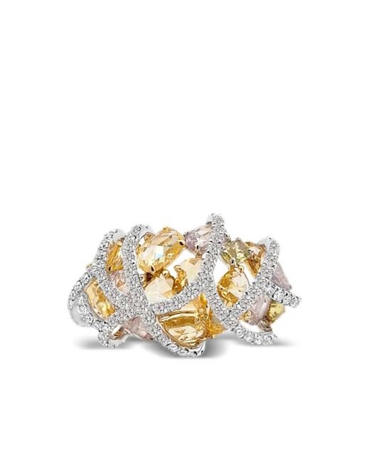 HYT Jewelry ダイヤモンド リング 18kイエローゴールド Metallic