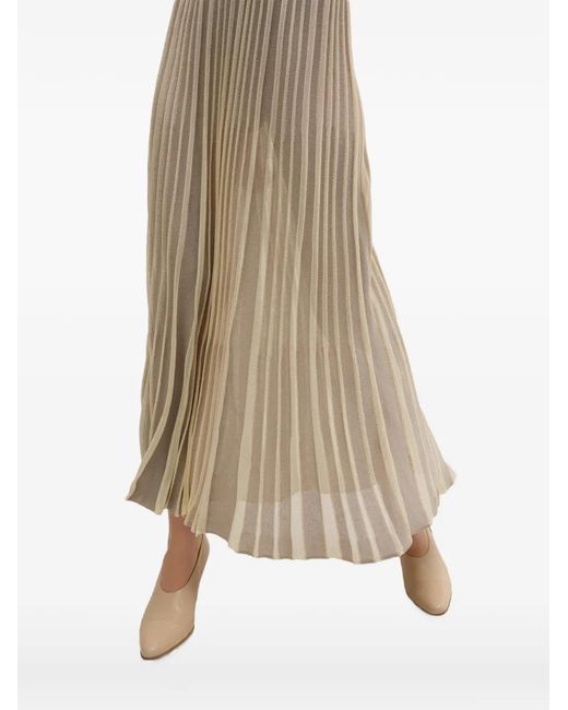 MACCAPANI Natural Terry Pleated Skirt