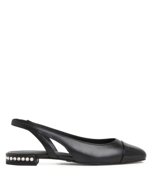 Stuart Weitzman Black Crystal Slingback-Pumps
