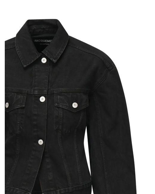 Jacquemus Black Button-Fastening Denim Jacket