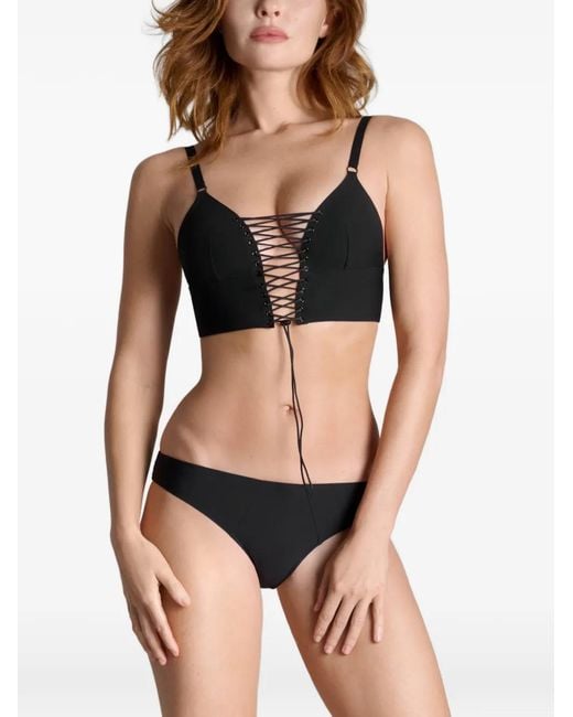 Maison Close Black Nuit Infinie Bustier Triangle Bra