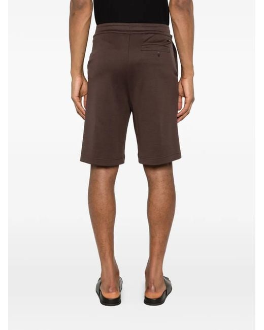 Herno Brown Cotton Bermuda Shorts for men