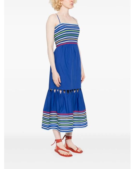 FARM Rio Striped Maxi Dress in Blue | Lyst FARM Rio Striped Maxi Dress in Blue | Lyst