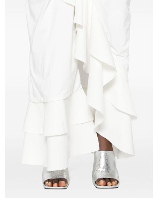 Robe Carelia à fronces Maygel Coronel en coloris White