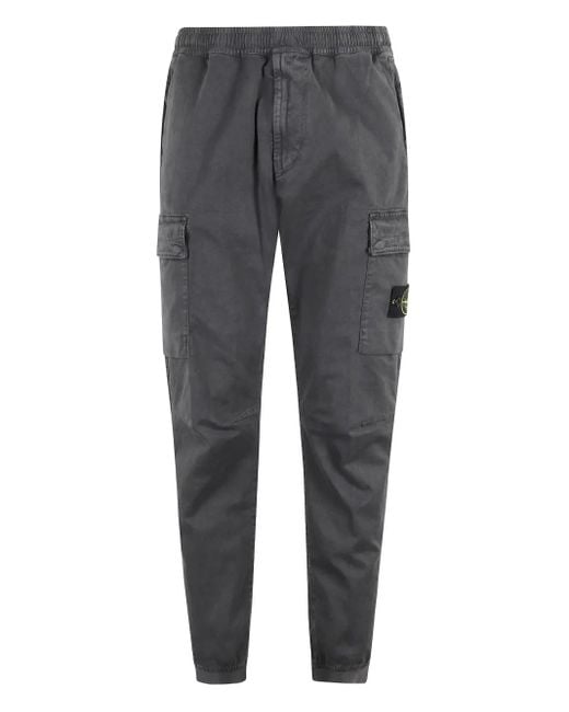 Stone Island Gray Trousers for men
