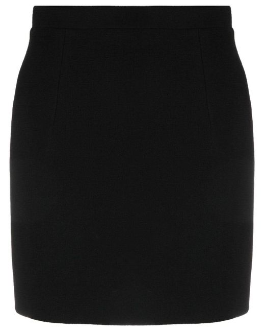 Minifalda lisa Alessandra Rich de color Black