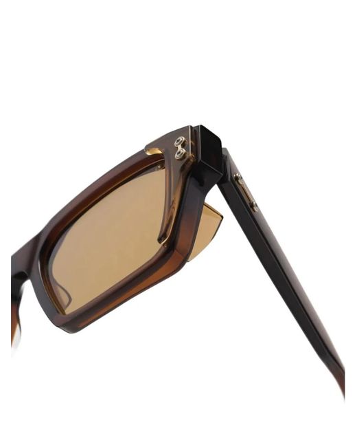 Akoni Natural Hercules Square-Frame Sunglasses for men