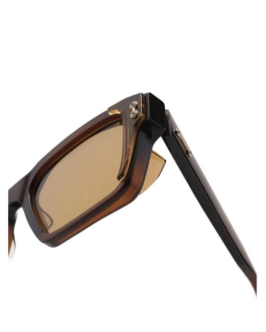 メンズ Akoni Hercules スクエアフレーム サングラス Natural