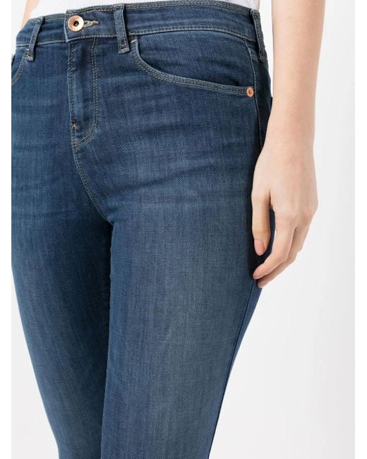 Emporio Armani Blue Skinny-Cut Leg Jeans