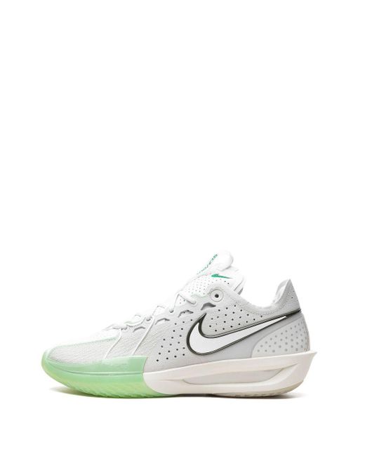 Nike White G.t. Cut 3 "vapor Green" Sneakers for men