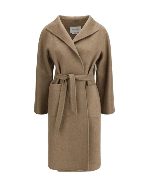 Max Mara Natural Lilia Belted Coat
