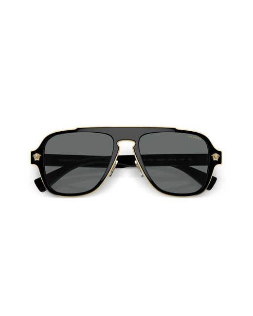 Versace Black Pilotenbrille Mit Medusa-Motiv