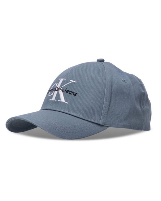 Calvin Klein Blue Logo-embroidered Baseball Cap for men