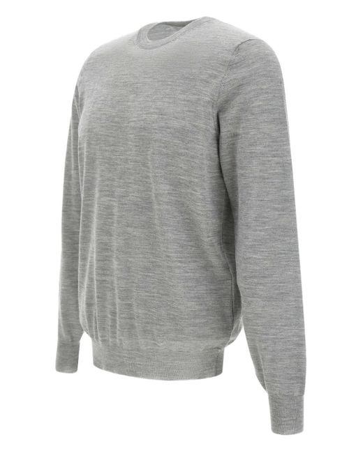 FILIPPO DE LAURENTIIS Gray Merino Wool Sweater for men