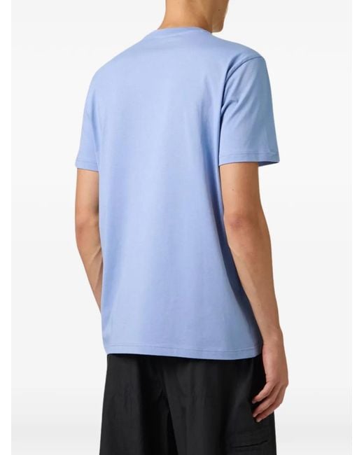 Iceberg Blue Embroidered T-Shirt for men