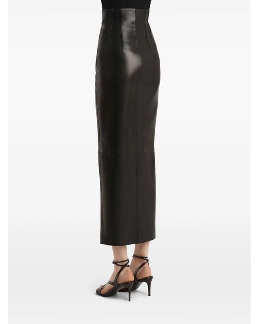 Khaite Black Gres Skirt