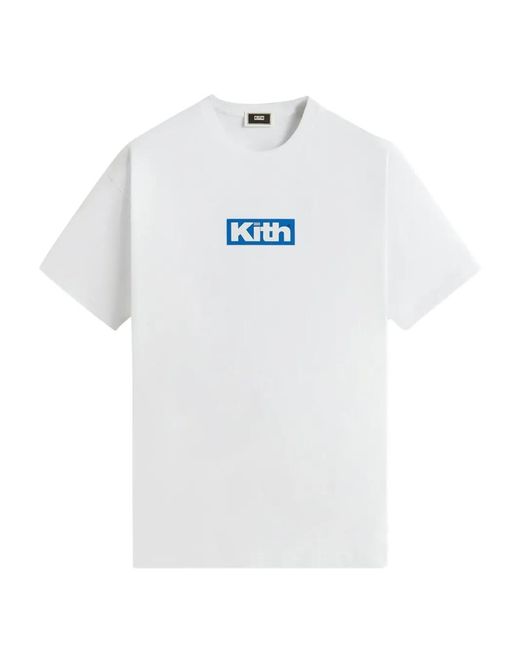 Kith White Retro Logo Cotton T-Shirt for men
