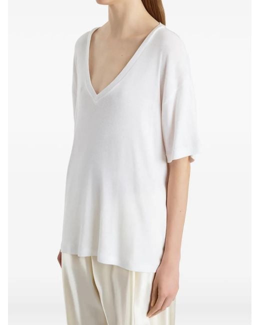 Khaite White Linda Tshirt
