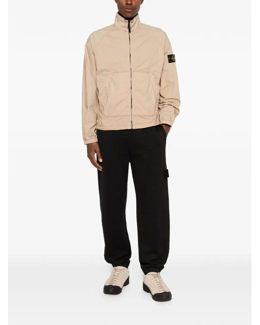 Stone Island Natural Logo-Patch Jacket for men
