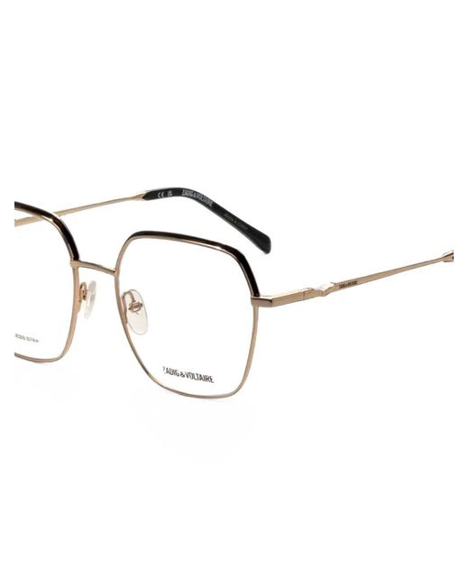 Zadig & Voltaire White Geometric-Frame Glasses