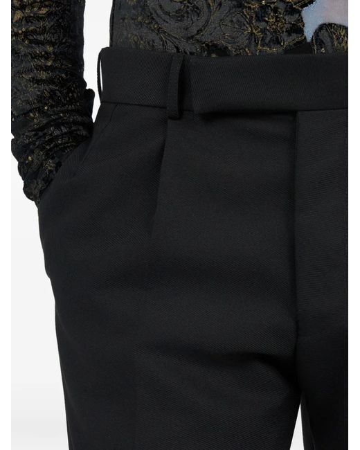 Roberto Cavalli Black Pleated Trousers for men